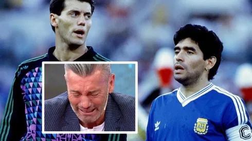 El exarquero no pudo contener las lágrimas al recordar a su amigo.