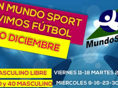 El fútbol se vive todo diciembre en Mundo Sport