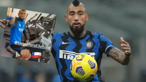 Arturo Vidal sigue trabajando aparte en el Inter por su dolencia en el gemelo.