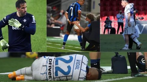 La selección chilena ha visto como la totalidad de sus faroles europeos se ha lesionado en el inicio de la temporada 2020/21