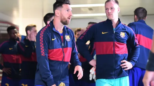 Lionel Messi junto a Marc Ter Stegen
