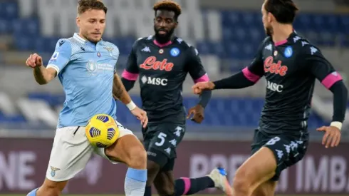 Lazio derrotó al Napoli con un inspirado Ciro Immobile