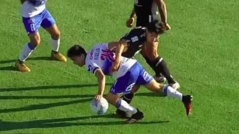 La mano de Rebolledo que Colo Colo reclamó como penal.