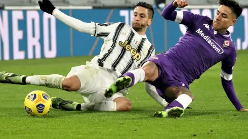 Erick Pulgar ingresó en el segundo tiempo en la Fiorentina contra Juventus.