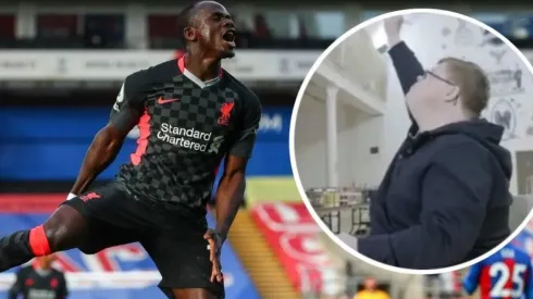 Sadio Mané y su grito de gol ante el Crystal Palace