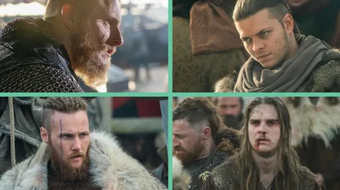 Los cuatro hijos de Ragnar Lothbrok en "Vikings".