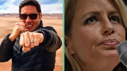 Pancho Saavedra y Cecilia Bolocco.