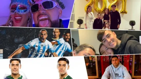 Los festejos y mensajes de los futbolistas chilenos para este 2021.