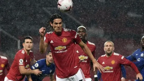 Edinson Cavani en el Manchester United