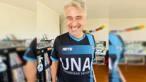 A ponerse las pilas Iquique: Jorge González se puso la camiseta de los Dragones Celestes.