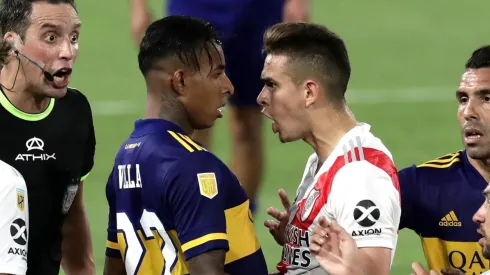 Santos Borré discute con Villa en un apasionante Boca - River