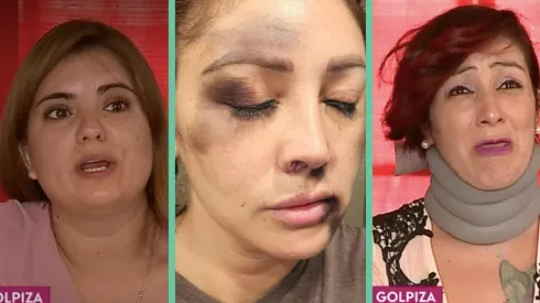 Las supuestas agresoras de Carolina Molina "La Rancherita", Nataly Rivas y Astrid Rozas.