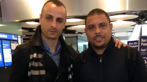 Berbatov y su ídolo Ronaldo