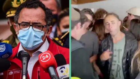 El intendente Jorge Martínez y una escena de las fiestas en Cachagua.