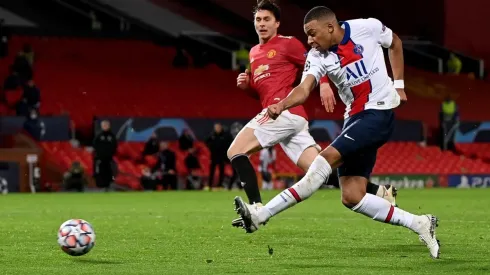Kylian Mbappé ante el Manchester United