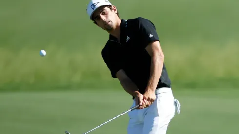 El golfista chileno cerró una gran jornada.