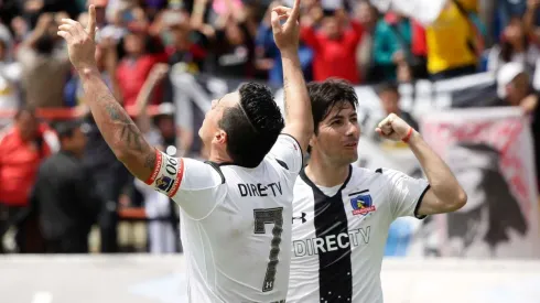 Esteban Paredes junto a Jaime Valdés en Colo Colo