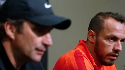 Chelo Díaz y Juan Antonio Pizzi en la selección chilena