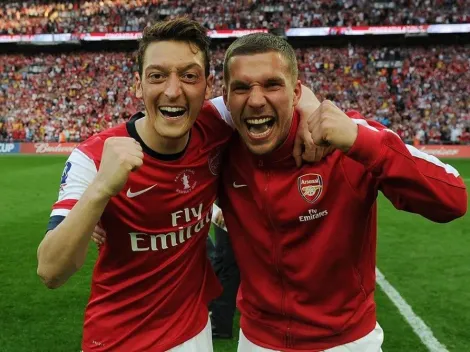 Podolski en picada contra el Arsenal por el trato a Ozil