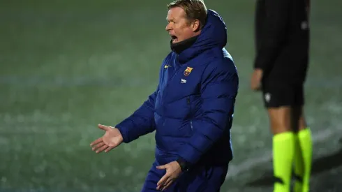 Ronald Koeman mostró su molestia con los jugadores del Barcelona.