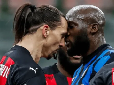 Pelea entre Zlatan y Lukaku en el clásico de Milán
