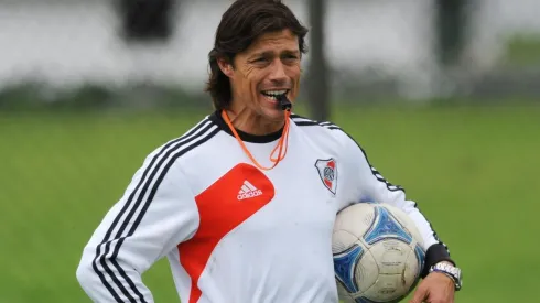 Matías Almeyda en su inicio como DT en River Plate.