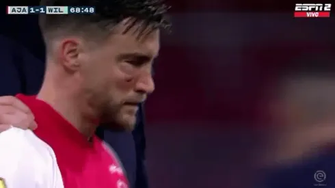 Tagliafico tiene que abandonar por lesión en su pómulo