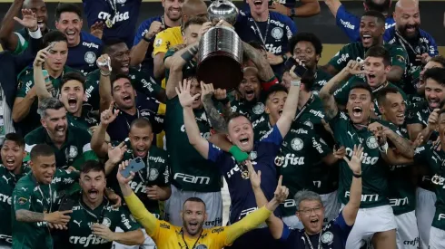 Kuscevic gritó campeón en la Copa Libertadores junto a Palmeiras