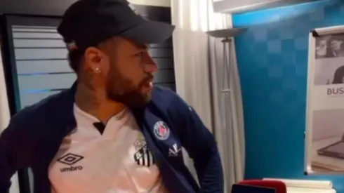 Neymar se enojó luego del gol de Palmeiras