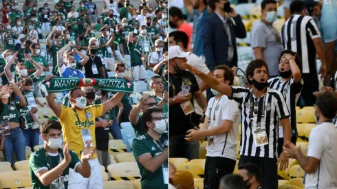 Hinchas sin mascarilla y gritando se han visto en la final de Copa Libertadores