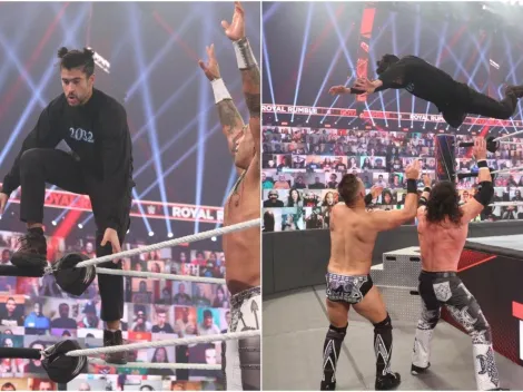 ¡Bad Bunny se lanza sobre The Miz y Morrison en Royal Rumble!
