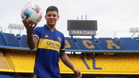 Marcos Rojo fue presentando oficialmente en Boca Juniors.