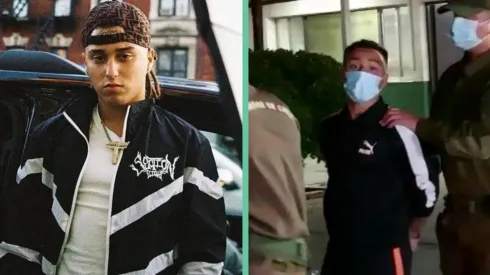 Pablo Chill-E junto a Carabineros.