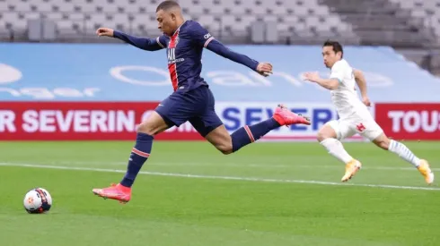 Kylian Mbappé ante el Olympique de Marsella