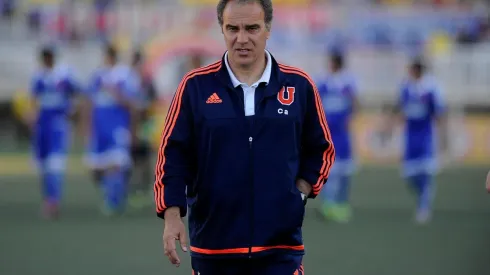Martín Lasarte en la banca de Universidad de Chile