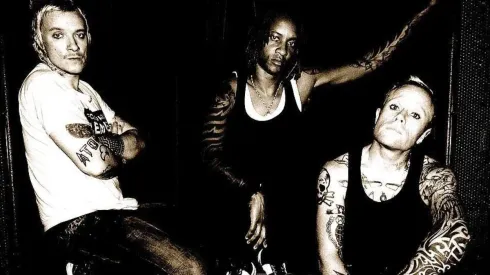 Liam Howlett, Maxim Reality y Keith Flint, los principales integrantes de The Prodigy.