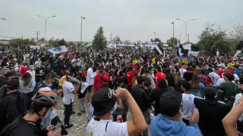 Los hinchas albos llegaron en masa al Monumental
