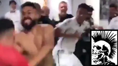 El mosh de los jugadores del Santos