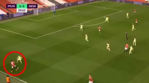 Rashford marcó un golazo frente al Newcastle