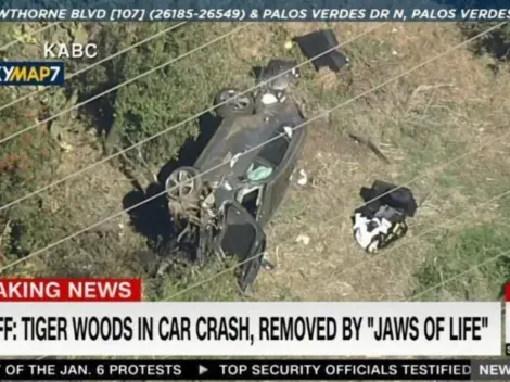 Tiger Woods internado en un hospital tras accidente de auto