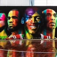 Al alcance de pocos: Neymar presume su impresionante mural con las estrellas de la NBA