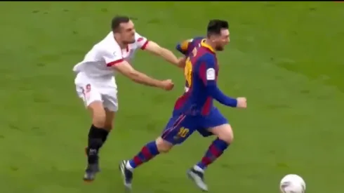 Lionel Messi fue indetenible para Joan Jordán.