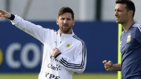 Scaloni habla de Messi
