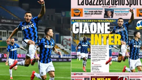 El delantero chileno fue calificado como figura del campo de juego con nota 7,5 por La Gazzetta dello Sport