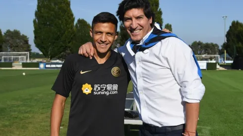 Alexis Sánchez e Iván Zamorano, dos chilenos que vibran con el Inter de Milán.