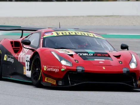 Benja Hites y su Ferrari la rompen en los test de Barcelona