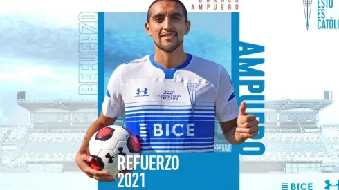 Ampuero ya es jugador de Universidad Católica