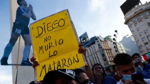 Multitudinaria marcha por Diego Maradona en Buenos Aires