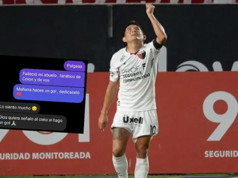 Pulga Rodríguez cumple a hincha y dedica un gol al cielo