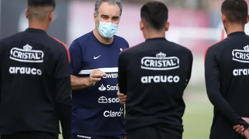 Martín Lasarte en su primer microciclo con la selección chilena